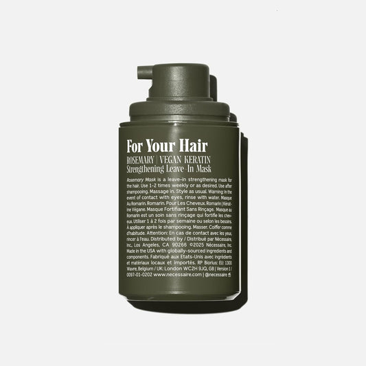 Rosemary Leave-In Mask | Keratin Hair Mask for Strengthening Damaged Hair. 60 Ml / 2 Oz