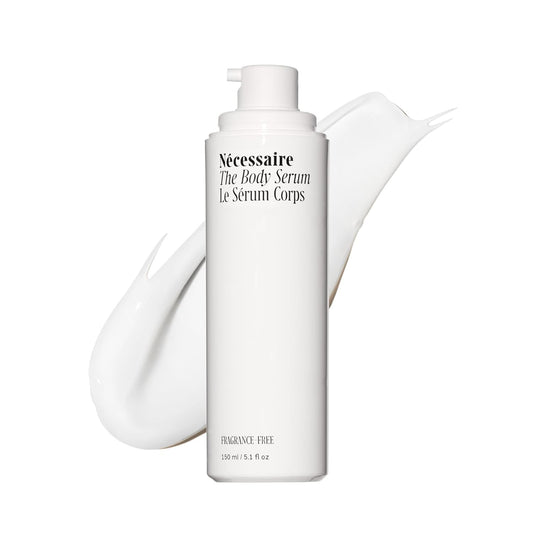the Body Serum – Fragrance-Free Hyaluronic Acid Body Serum for Women+ Men. Niacinamide Firming Body Lotion – Fast-Absorbing for Sensitive + Eczema-Prone Skin. 150 Ml / 5.1 Fl Oz.