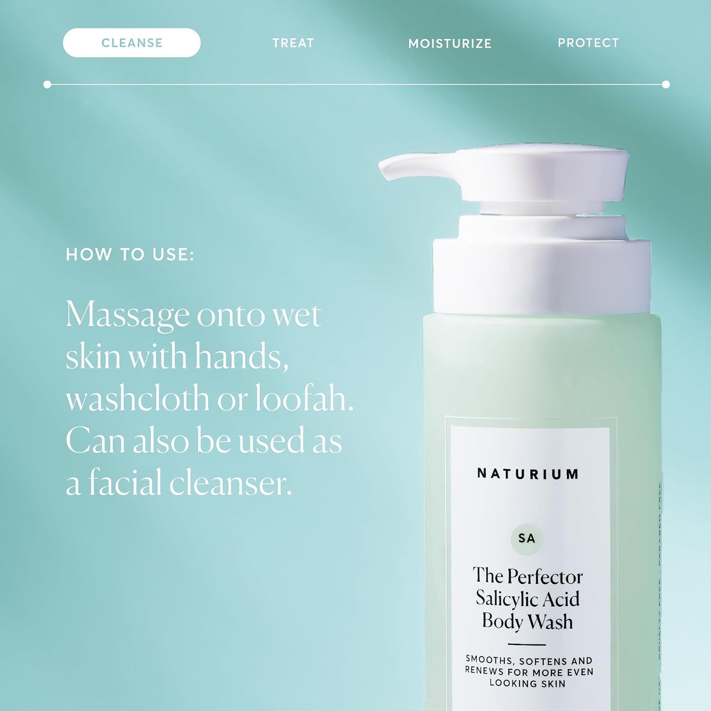 the Perfector Salicylic Acid Body Wash, Gentle & Smoothing Cleanser, 16.9 Oz