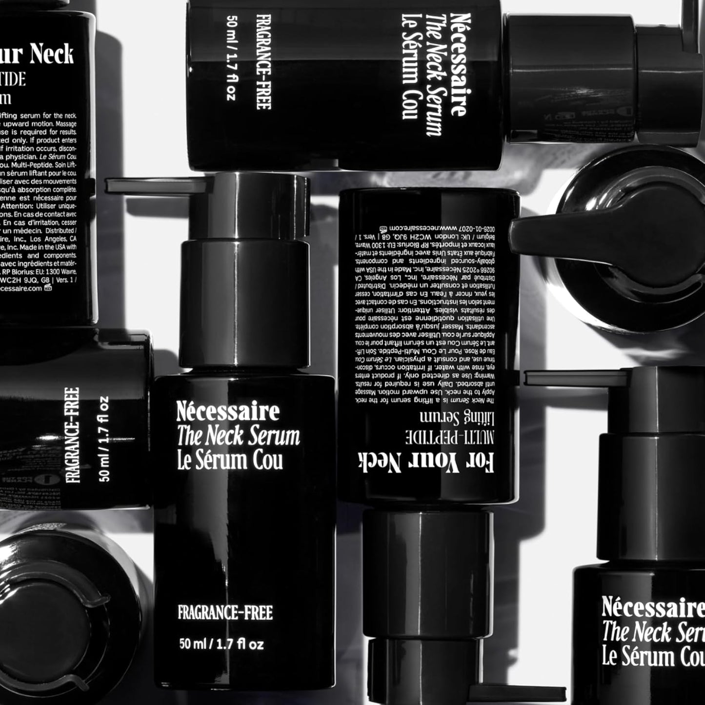 the Neck Serum. Fragrance-Free. 5 Peptides for Tech + Aged Neck. 50 Ml