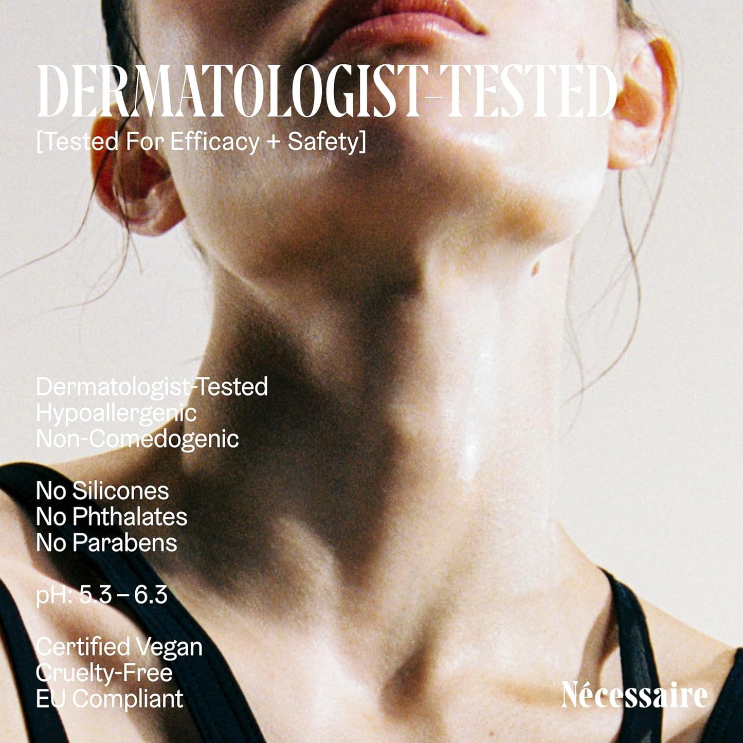 the Neck Serum. Fragrance-Free. 5 Peptides for Tech + Aged Neck. 50 Ml