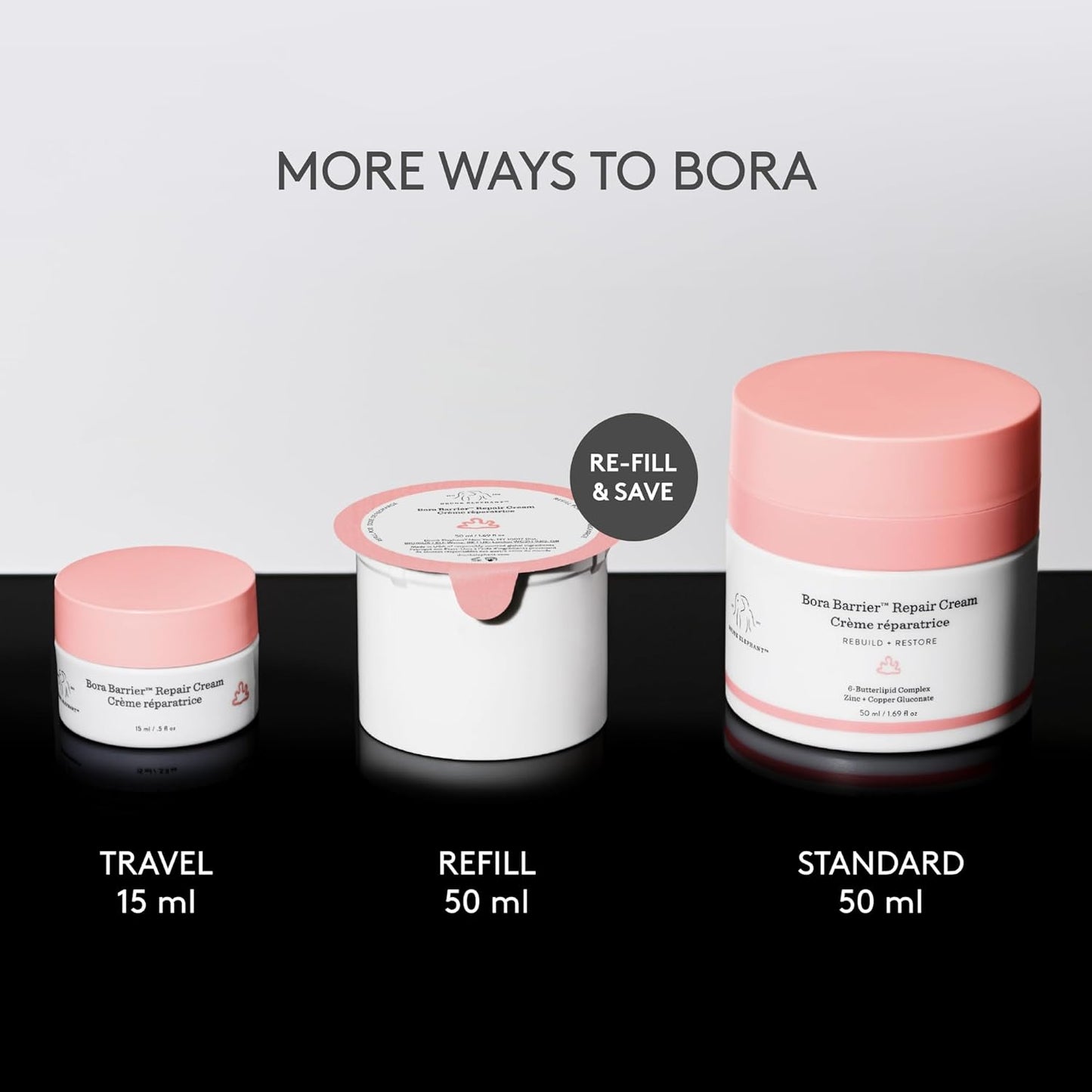 Drunk Elephant Bora Barrier Repair Cream - Ultra-Rich Moisturizer - Clean Clinical Skincare - Cruelty-Free - Dermatologist-Tested - Free of Essential Oils, Silicones, and Fragrance