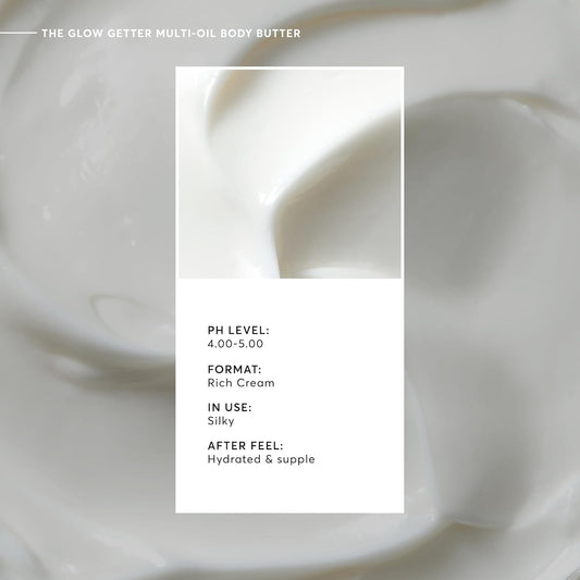 the Glow Getter Whipped Multi-Oil Body Butter, Firming Cream & Body Moisturizer with Shea Butter, 7.7 Fl Oz