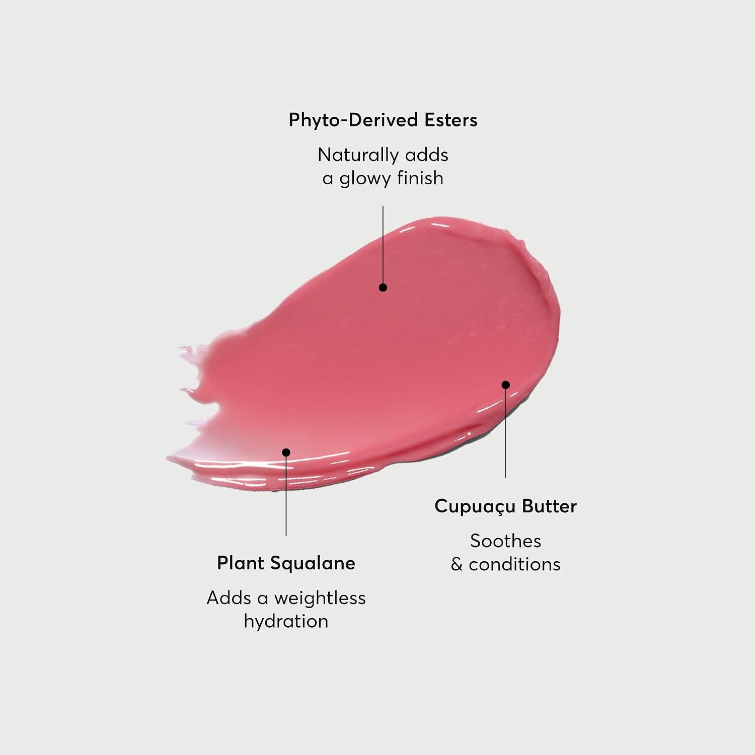 Phyto-Glow Lip Balm, Hydrating Lip Care with a Glossy Finish, 0.34 Oz Petal