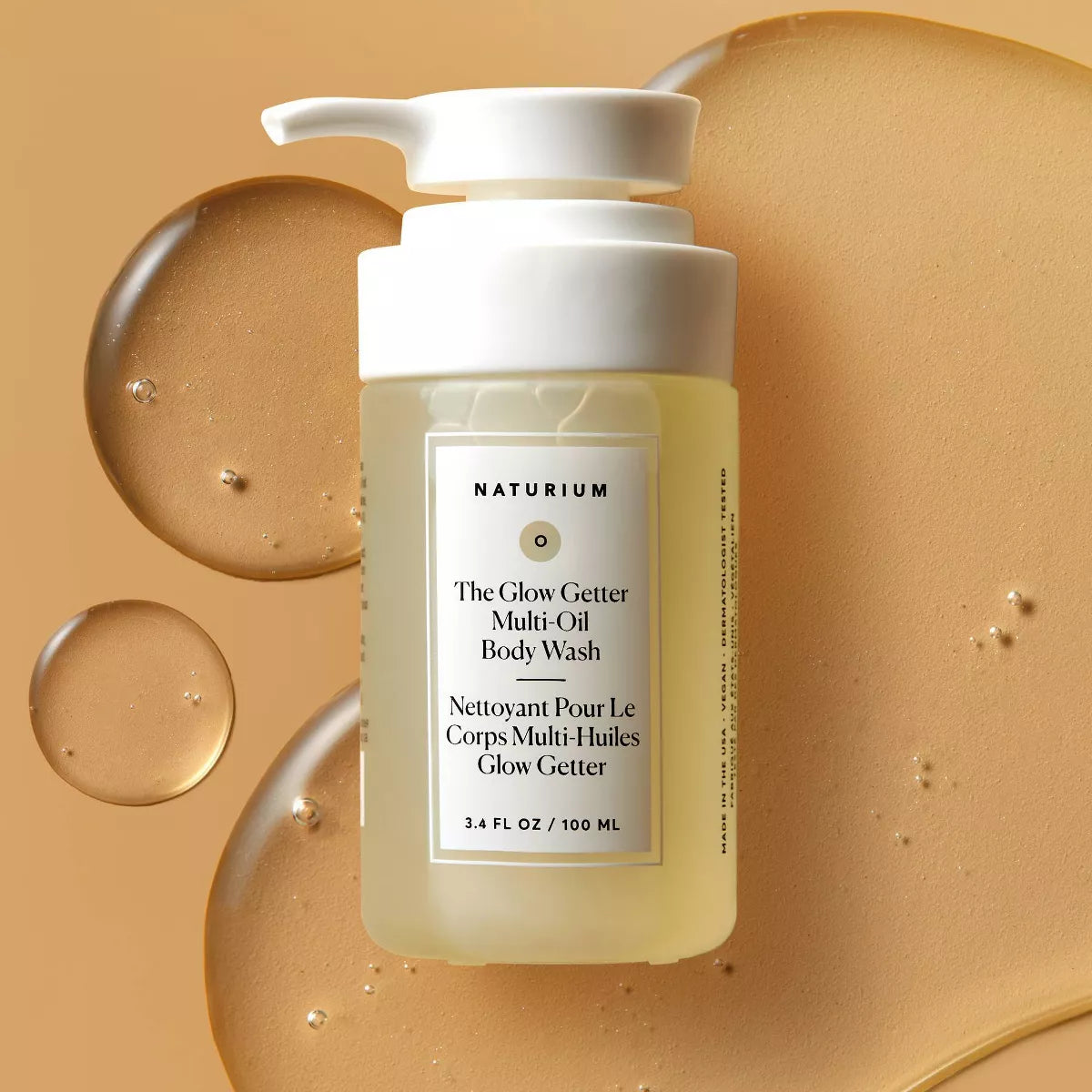Naturium Mini the Glow Getter Multi-Oil Body Wash - Scented - Trial Size - 3.4 Fl Oz: Whole Body, Liquid, Normal/Oily/Combination/Sensitive/Dry Skin
