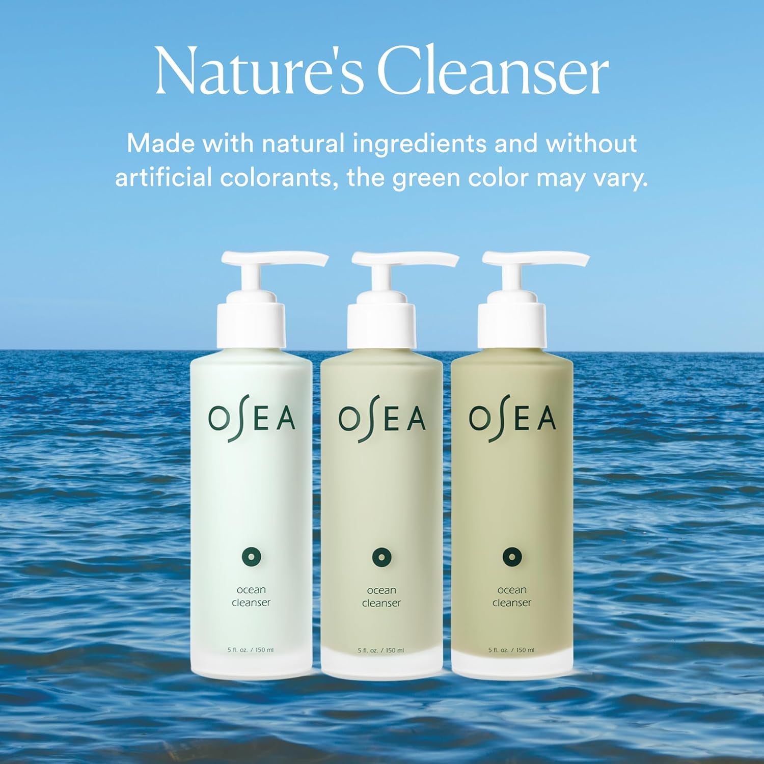 Ocean Cleanser 5 Oz - Nourishing Facial Cleansing Gel - Mineral-Rich Face Wash - Gentle Face Cleanser - Clean Beauty Skincare - Vegan & Cruelty-Free Facial Wash