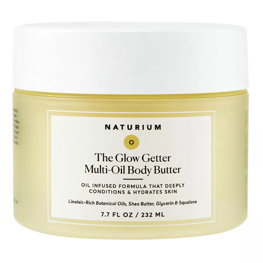 Naturium the Glow Getter Multi-Oil Body Butter - 7.7 Fl Oz: Deep Hydration, Whole Body, for Normal to Dry Skin