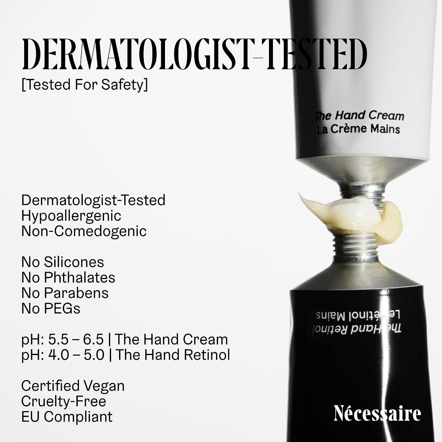 the Hand Duo – the Hand Cream + the Hand Retinol Treatment Gift Set for Dry Hands – Daily Moisture + Nighttime Repair with Ceramides, Peptides & Retinol – 2 X 2.2 Oz