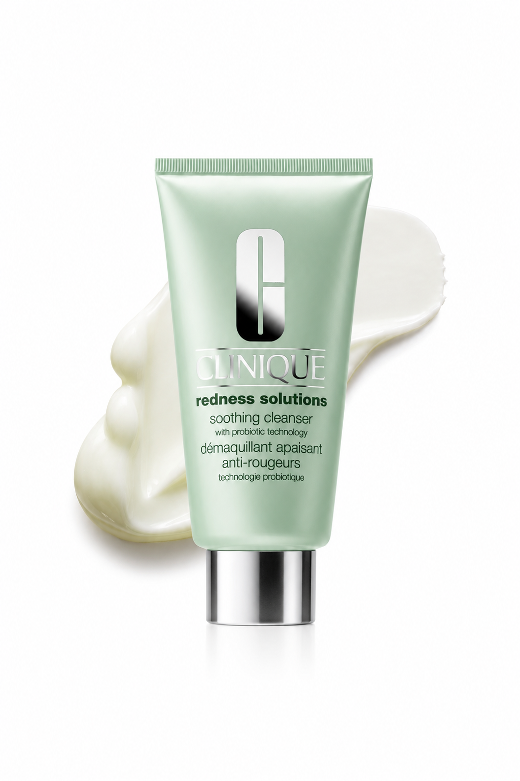 Clinique Redness Solutions Soothing Oil Free Face Cream Cleanser with Probiotic | 5 Fl Oz