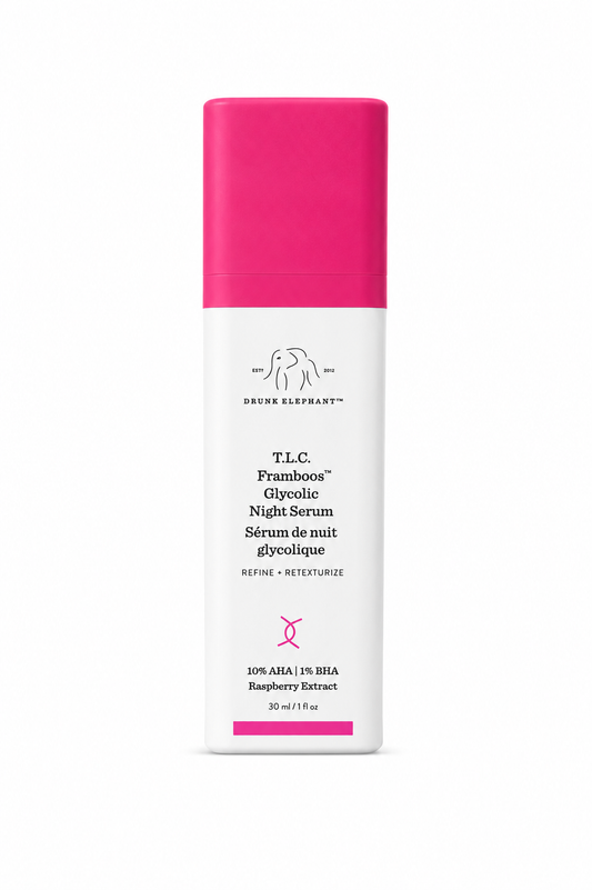 Drunk Elephant T.L.C. Framboos Glycolic Night Serum, 1 Oz
