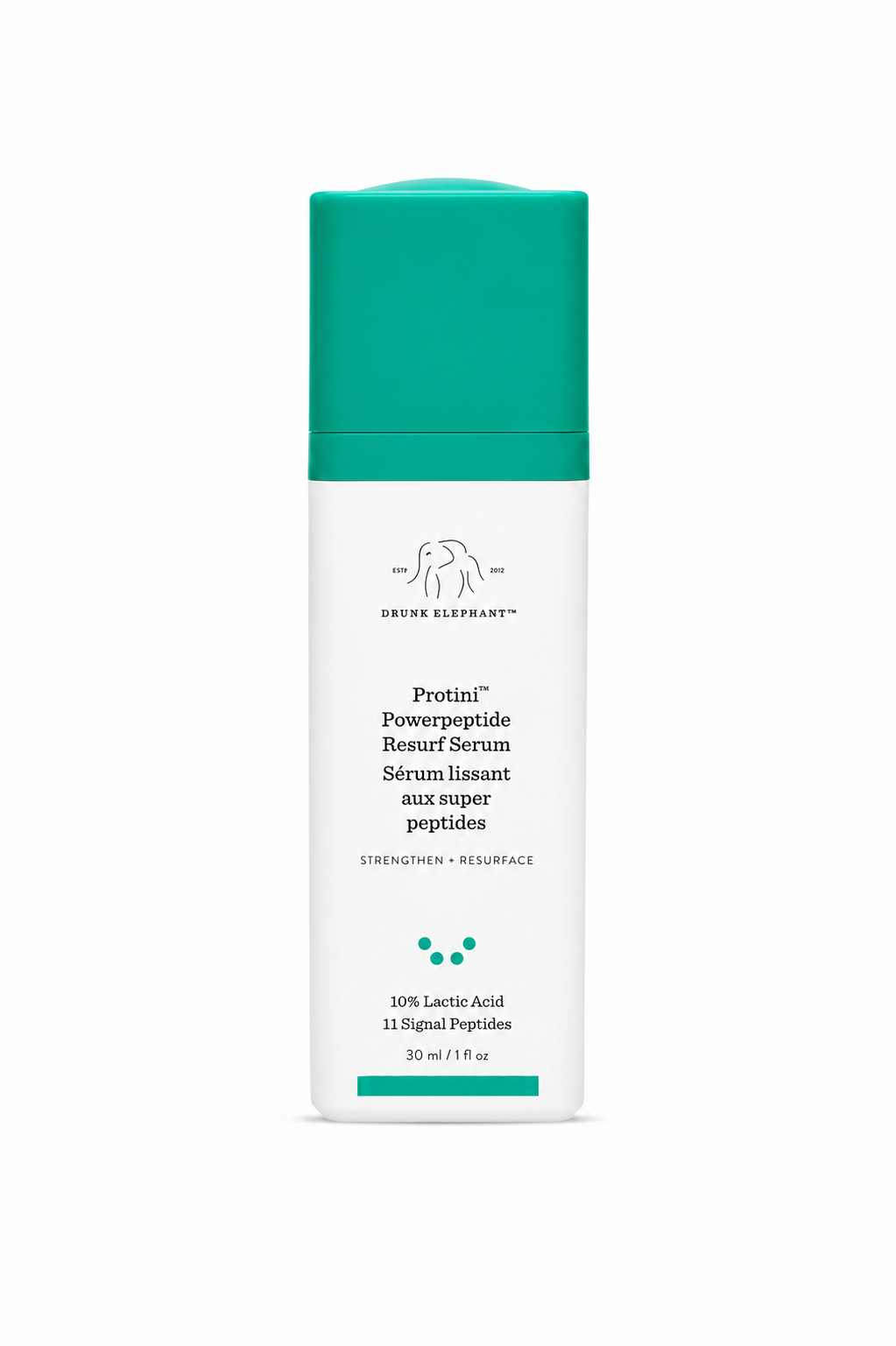 Drunk Elephant Protini Powerpeptide Resurf Serum - 30 Ml/1 Fl Oz - Exfoliating Lactic Acid AHA Serum