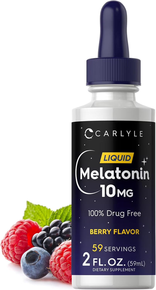 Melatonin Liquid 10Mg | 2 Fl Oz | Berry Flavor