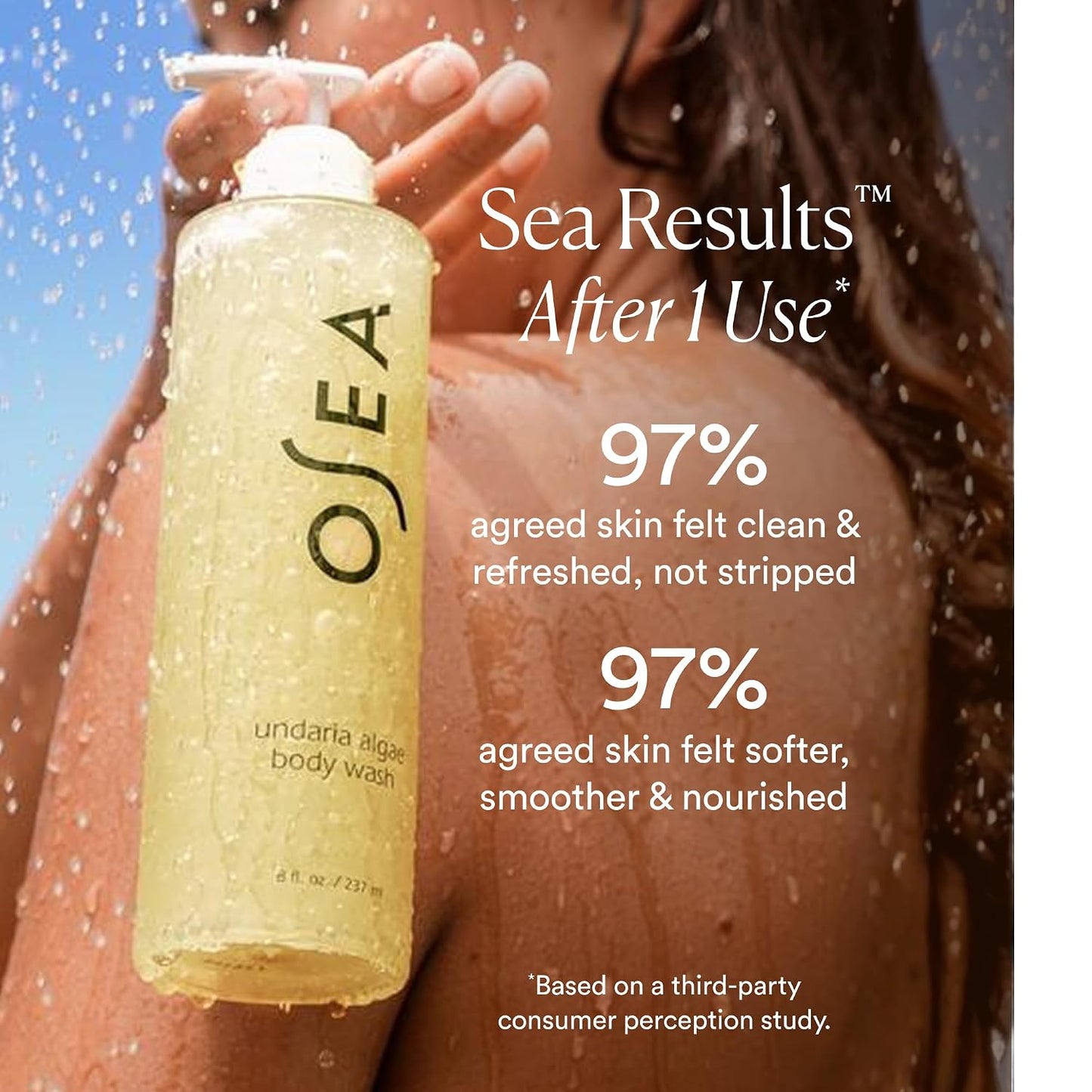 Undaria Algae™ Body Wash, Ph Balanced Cleanser, Citrus Scent, 8 Oz | Hydrating • Moisturizing • Aloe + Glycerin • All Skin Types • Undaria Seaweed • Clean, Vegan & Non-Toxic