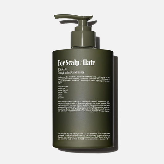 Rosemary Conditioner with Pump | Multi-Protein Strengthening Conditioner for Thinning Hair. for Women + Men. Good for All Hair Types/Textures. Color-Safe. 500 Ml / 16.9 Oz