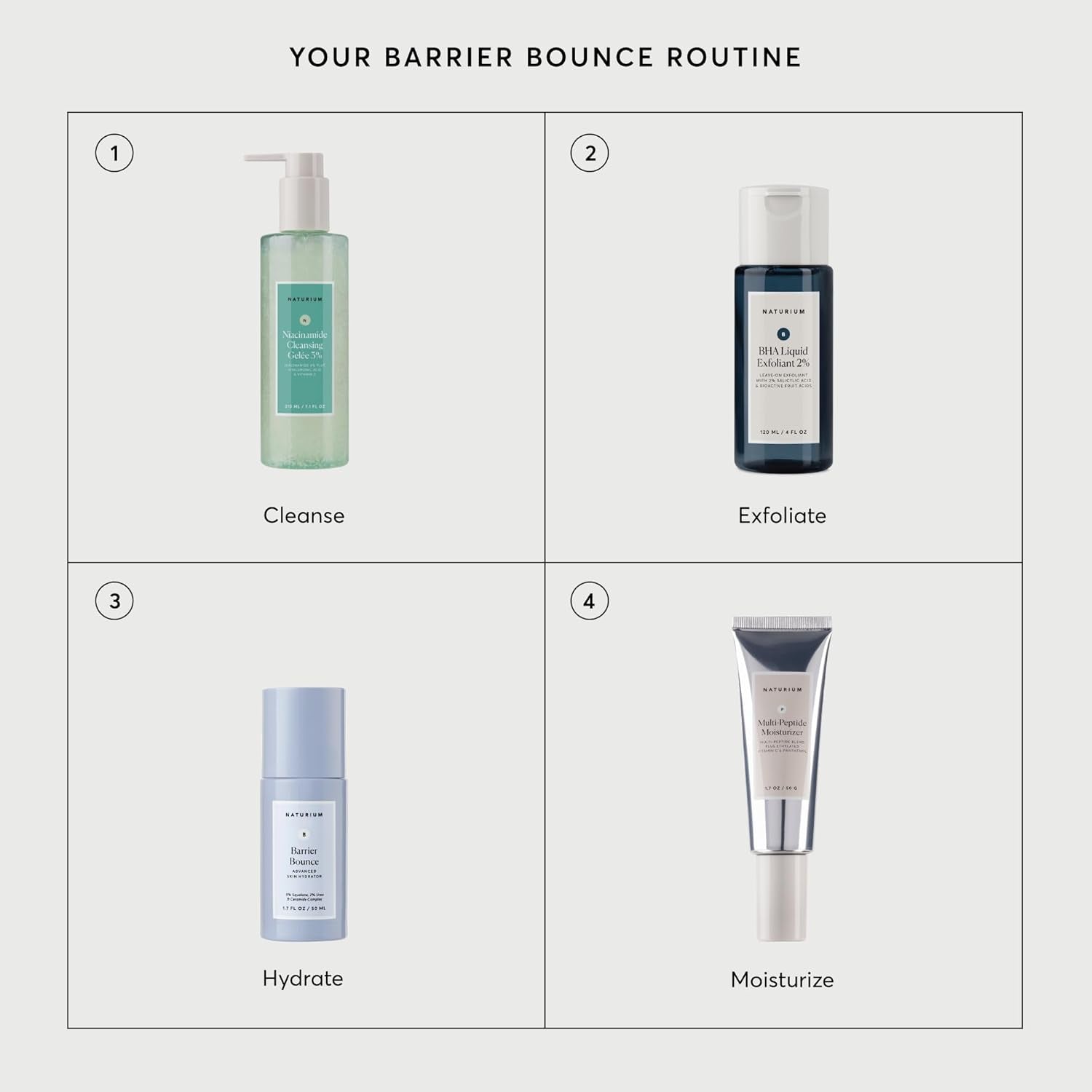 Barrier Bounce Serum, Plumps & Hydrates Face, Neck & Chest, Hydration Booster & Skin Care with Squalene & Ceramide Complex, 1.7 Fl Oz