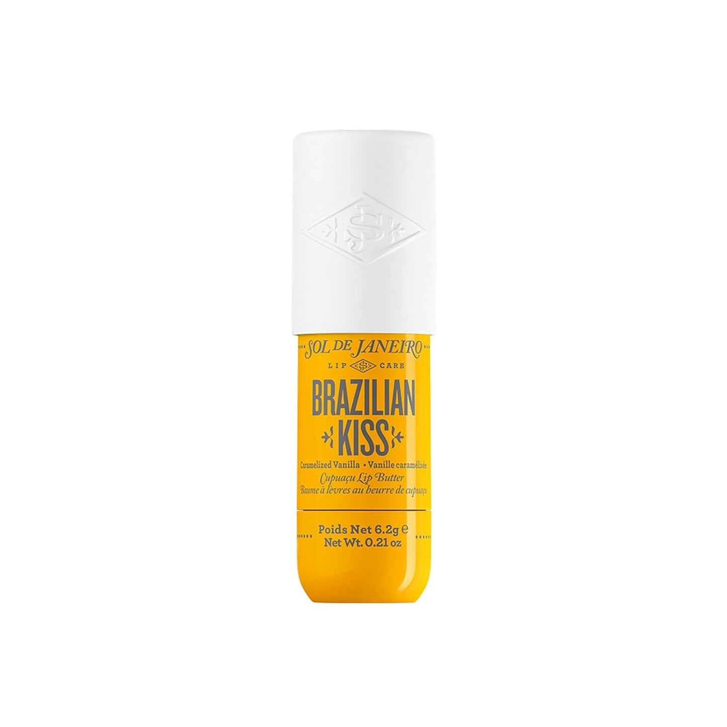 Sol De Janeiro Brazilian Kiss Hydrating Lip Butter Balm | Vanilla Lip Balm | Vegan Formula