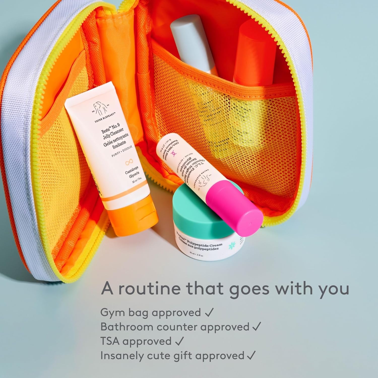 Drunk Elephant the Littles Kit - 5 Travel-Friendly A.M. and P.M. Essentials - Clean Clinical Skincare - Cruelty-Free - Dermatologist-Tested - Free of Essential Oils, Silicones, and Fragrance