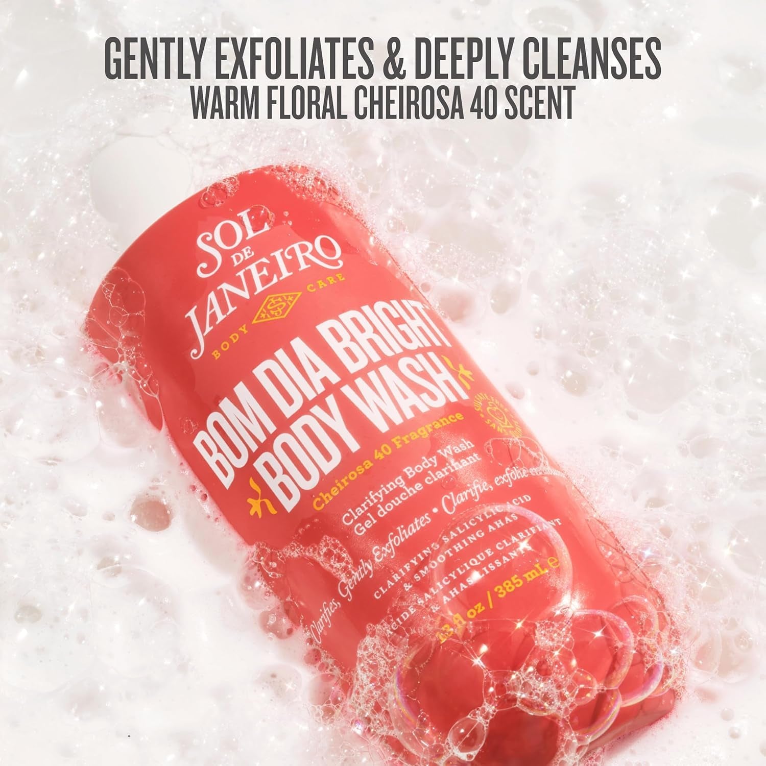 Sol De Janeiro Scent Your Shower Travel Size Quad - Benefit Packed Body Wash Discovery Set - Brazilian Play, Beija Flor, Bom Dia, Delicia Drench - 3 Fl Oz.