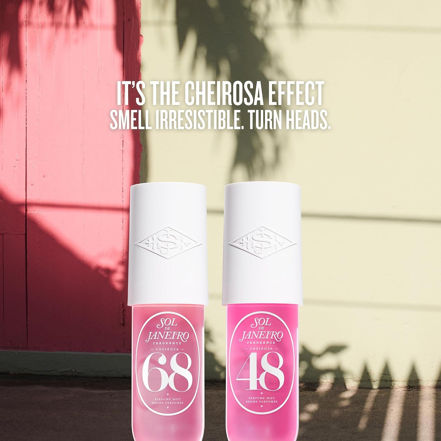 Sol De Janeiro Giftable Set | Two Travel Size Hair & Body Fragrance Mist with Pink Pouch | Cheirosa 68 & Cheirosa 48, 3 Fl Oz Ea | Amazon Exclusive | $72 Value