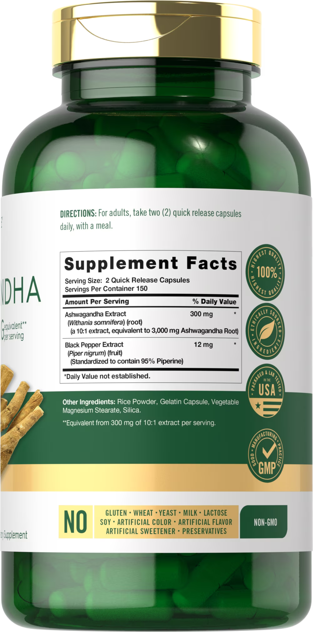 Ashwagandha Supplement 3000Mg | 300 Capsules