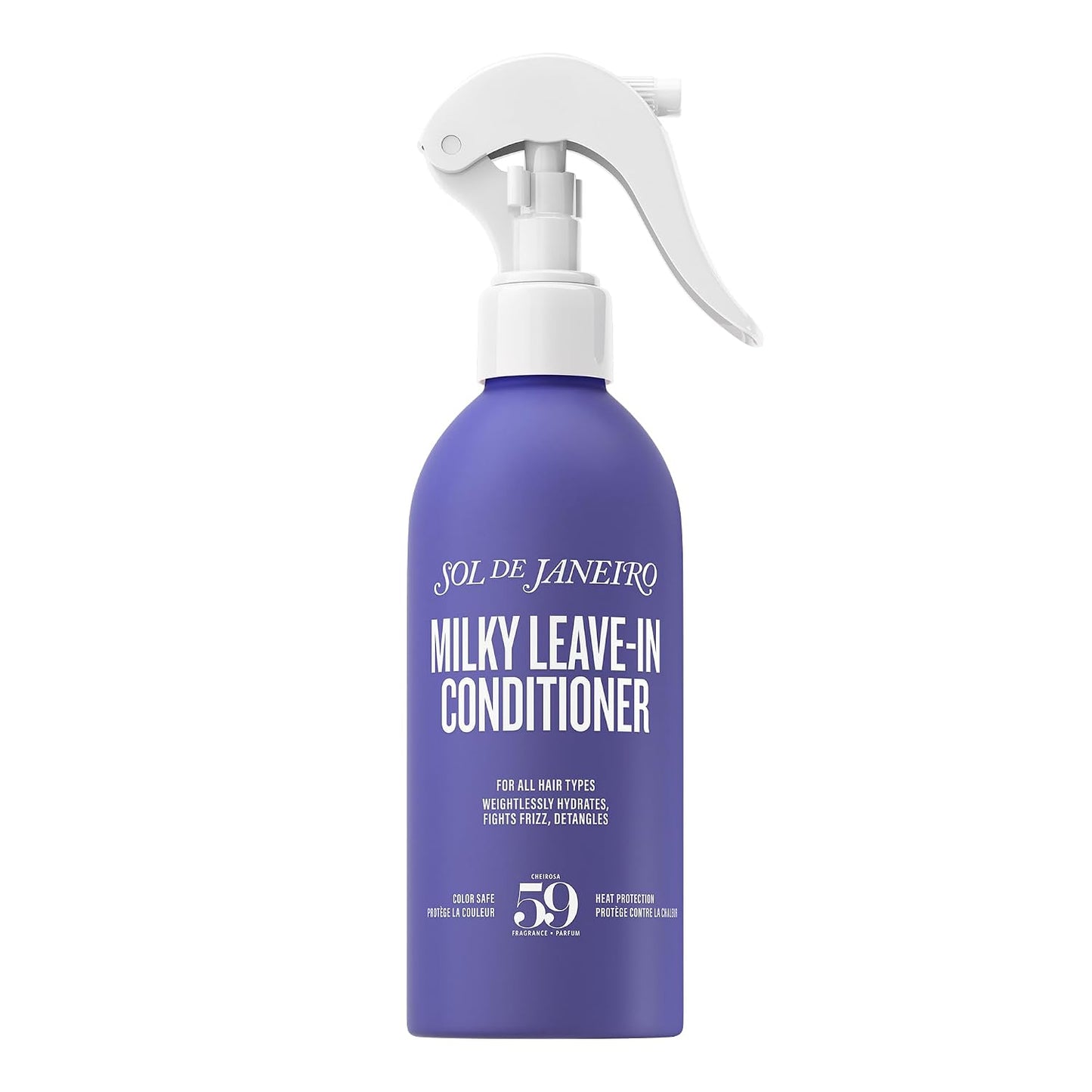 Sol De Janeiro Milky Leave-In Conditioner | Fights Frizz | Detangles | Heat Protection Spray for Hair | Vegan Formula