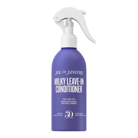 Sol De Janeiro Milky Leave-In Conditioner | Fights Frizz | Detangles | Heat Protection Spray for Hair | Vegan Formula