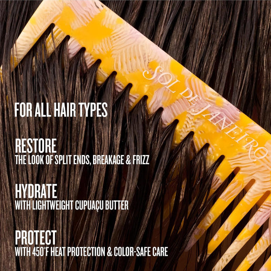 Sol De Janeiro Milky Leave-In Conditioner | Fights Frizz | Detangles | Heat Protection Spray for Hair | Vegan Formula