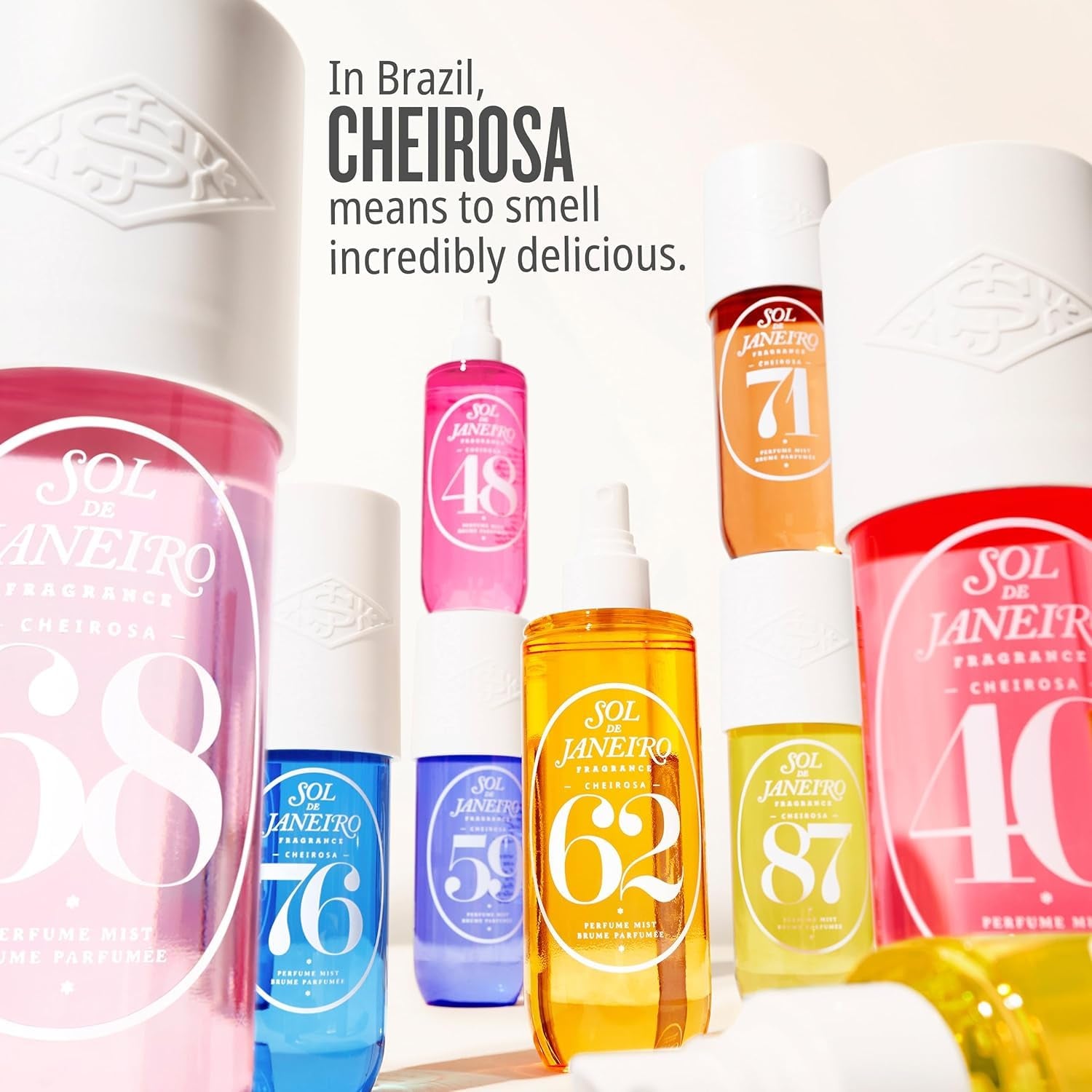 Sol De Janeiro Hair & Body Perfume Mist Bundle | Includes 5 90Ml Cheirosa Fragrances | Cheirosa 62, 59, 68, 40, 48