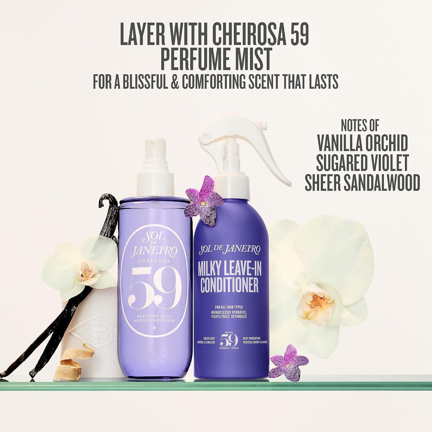 Sol De Janeiro Milky Leave-In Conditioner | Fights Frizz | Detangles | Heat Protection Spray for Hair | Vegan Formula