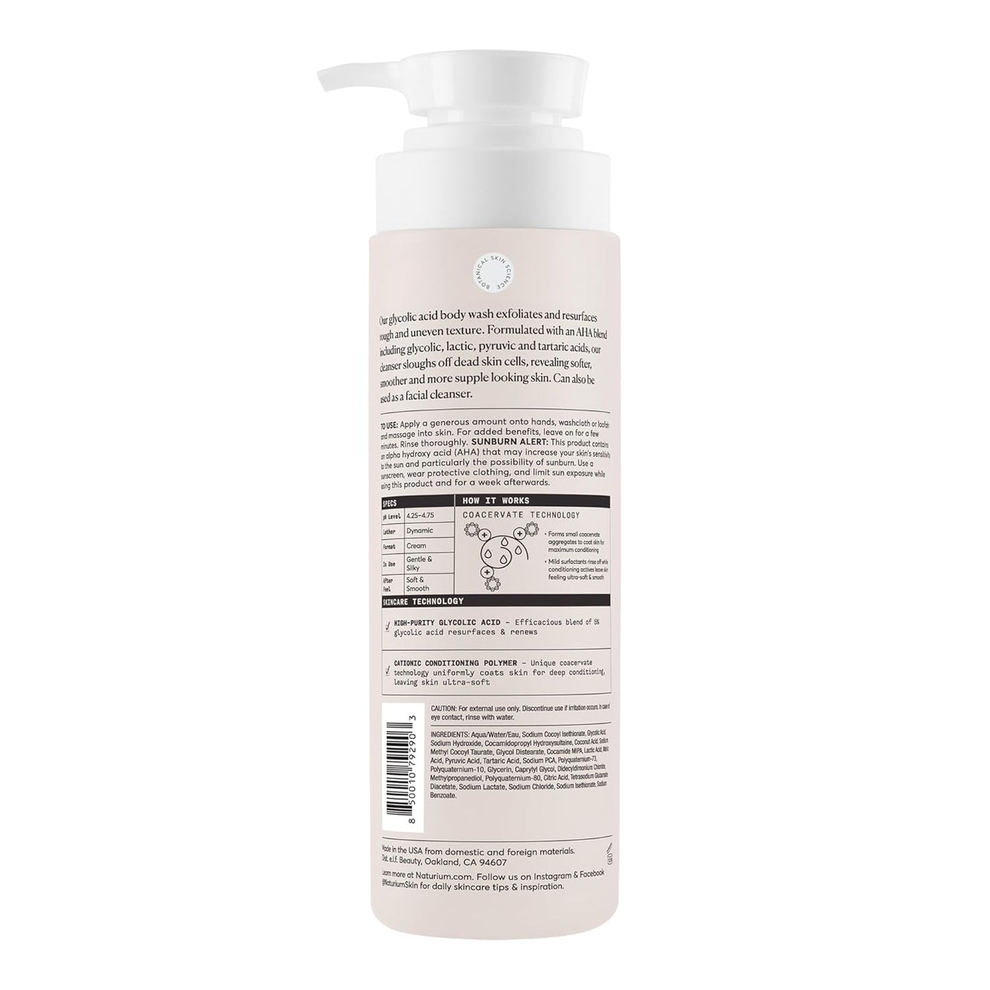 the Smoother Glycolic Acid Exfoliating Body Wash, Soft & Smoothing Cleanser, 16.9 Oz