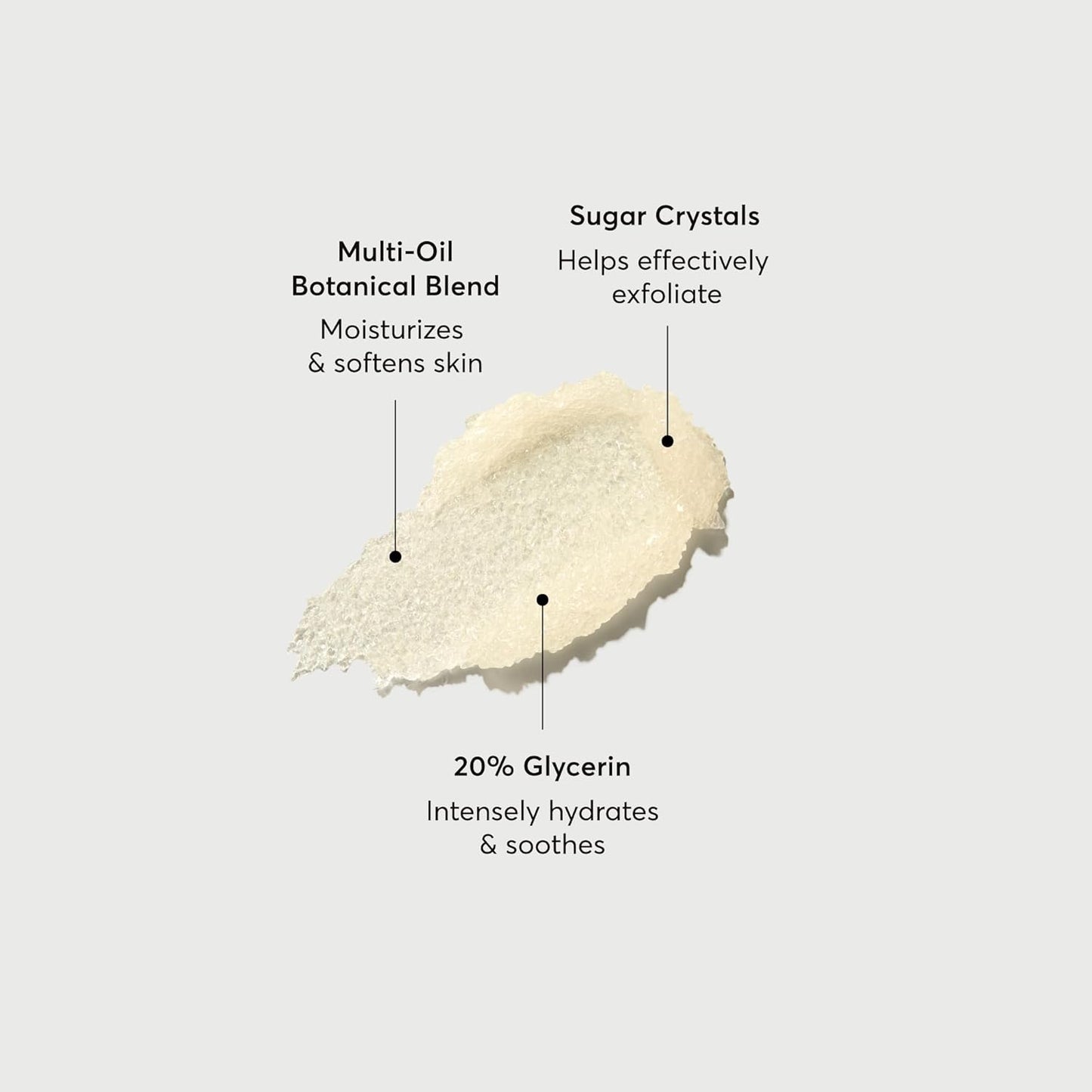 Glow Getter Body Scrub, Exfoliating Sugar Crystals with Linoleic-Rich Oils, Glycerin & Squalane, 226 G / 8 Oz