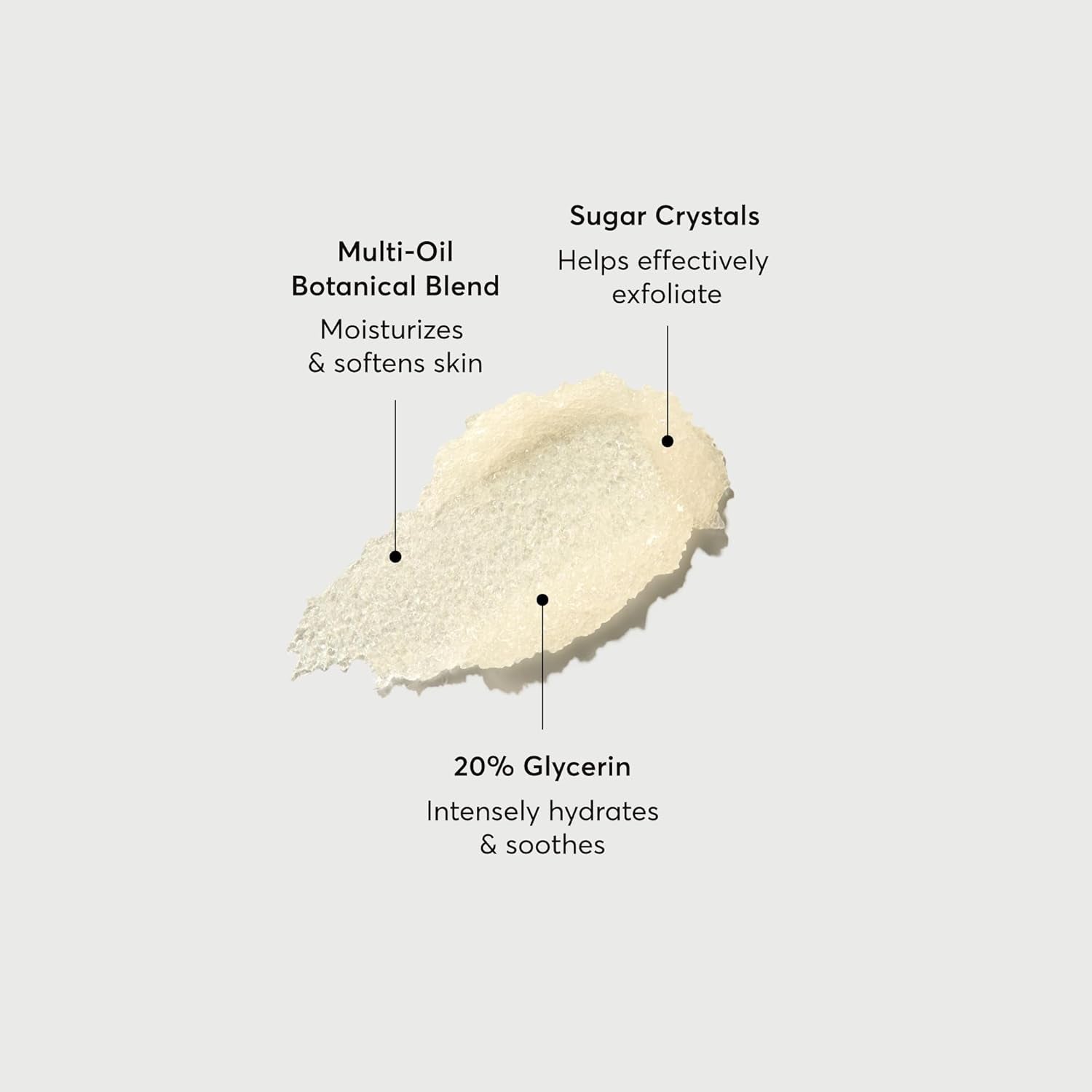 Glow Getter Body Scrub, Exfoliating Sugar Crystals with Linoleic-Rich Oils, Glycerin & Squalane, 226 G / 8 Oz