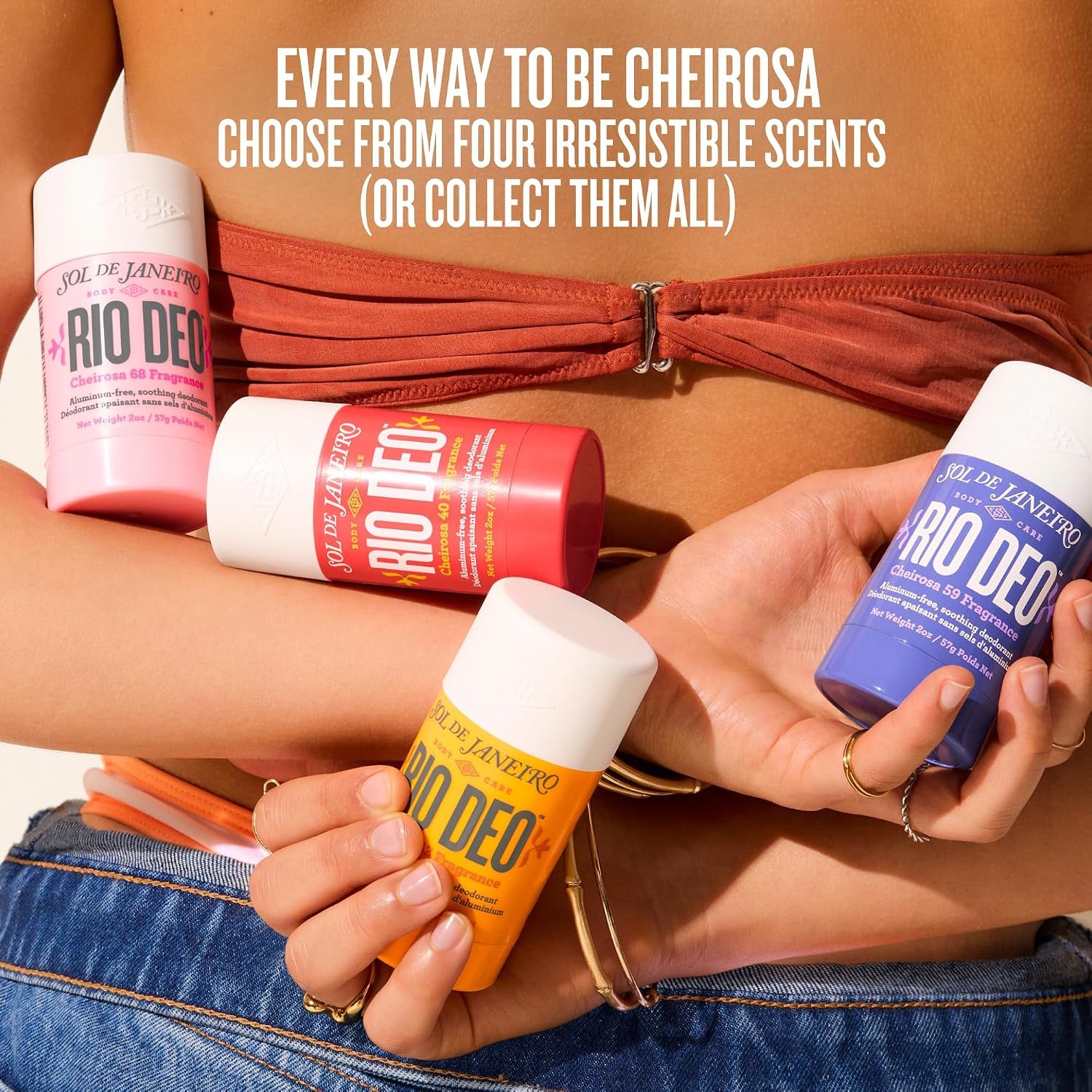 Sol De Janeiro Rio Deo - Refillable Aluminum Free Deodorant | Prevents Odor, Gently Exfoliates, Evens Skin Tone