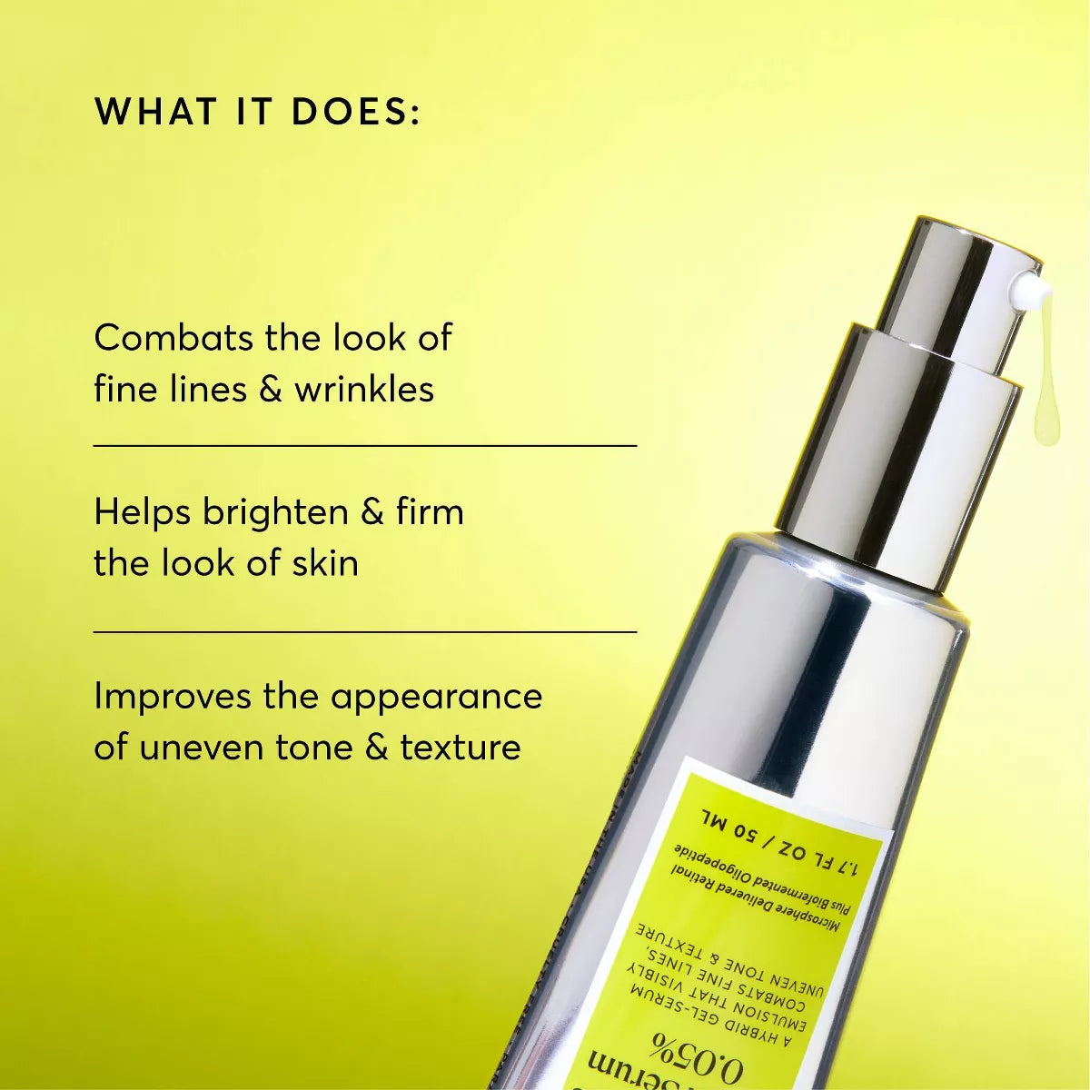 Naturium Retinaldehyde Cream Serum 0.05% - 1.7 Fl Oz: Anti-Aging, Face Serum, Normal Skin, Unscented