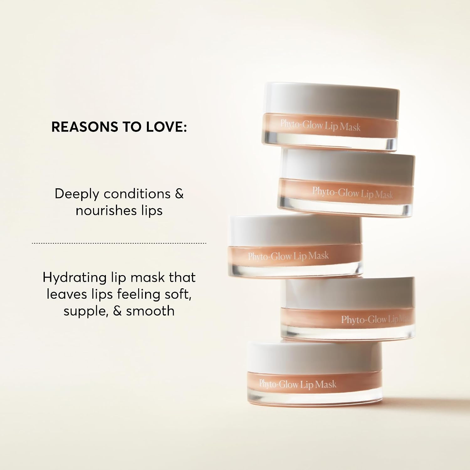 Phyto-Glow Lip Mask, Hydrating & Moisturizing Balm, Restores & Replenishes for Nourishing Lips with Shea Butter, 0.5 Oz