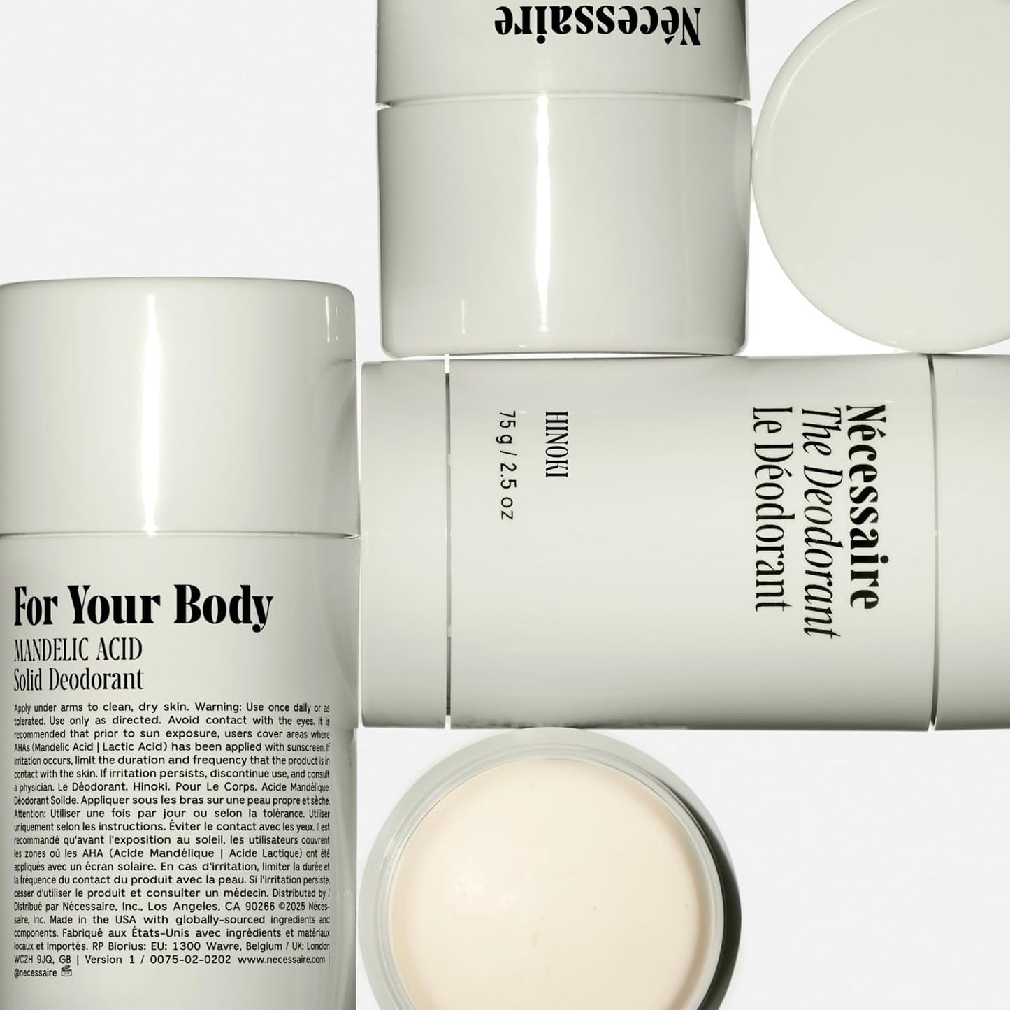 the Deodorant Hinoki | Natural Aluminum Free Deodorant for Women & Men. Extra Strength Treatment with Mandelic Acid. Free of Baking Soda, Ozokerite & Parabens (75 G/2.5 Oz)