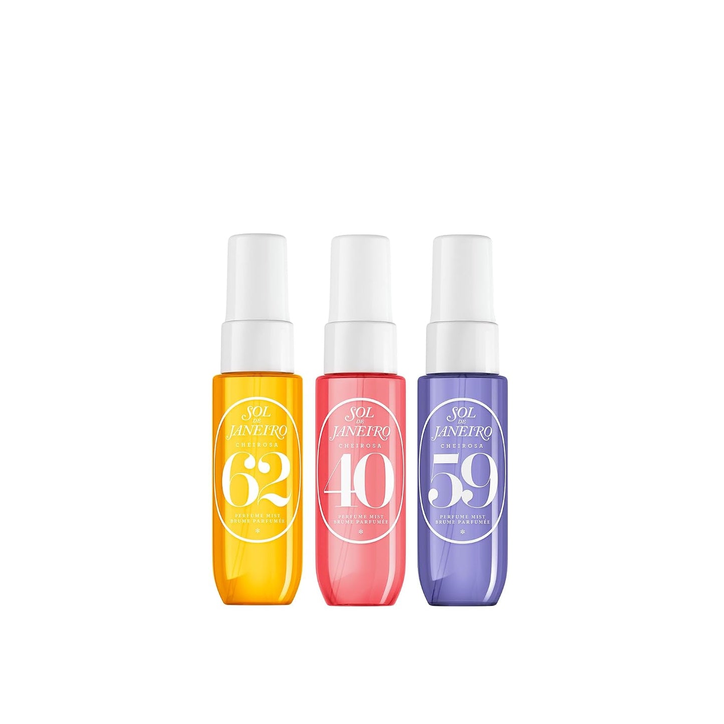 Sol De Janeiro Cheirosa Perfume Mist Discovery Set | Includes Cheirosa 62, 40, and 59 | 3 X 1 Fl Oz. Beauty Minis