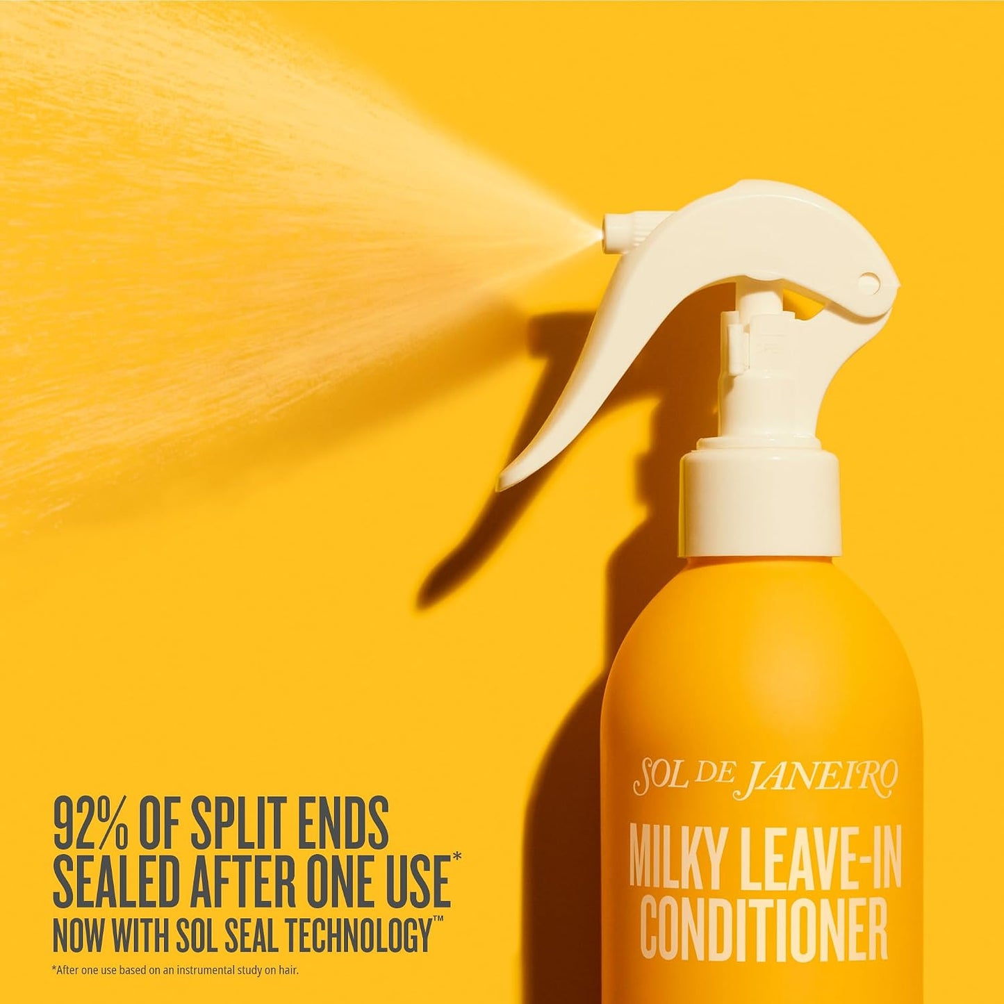 Sol De Janeiro Milky Leave-In Conditioner | Fights Frizz | Detangles | Heat Protection Spray for Hair | Vegan Formula