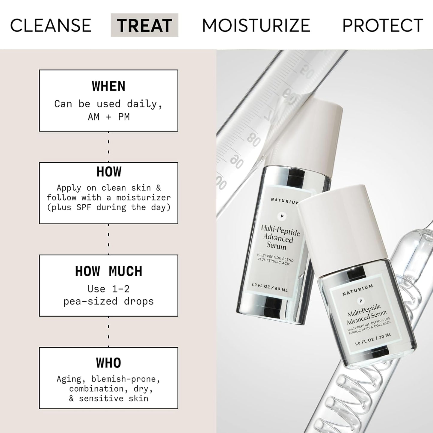 Multi-Peptide Advanced Serum Jumbo, Firming & Smoothing Face Serum for Fine Lines & Wrinkles with Advanced Multi-Peptide Blend, 2 Oz