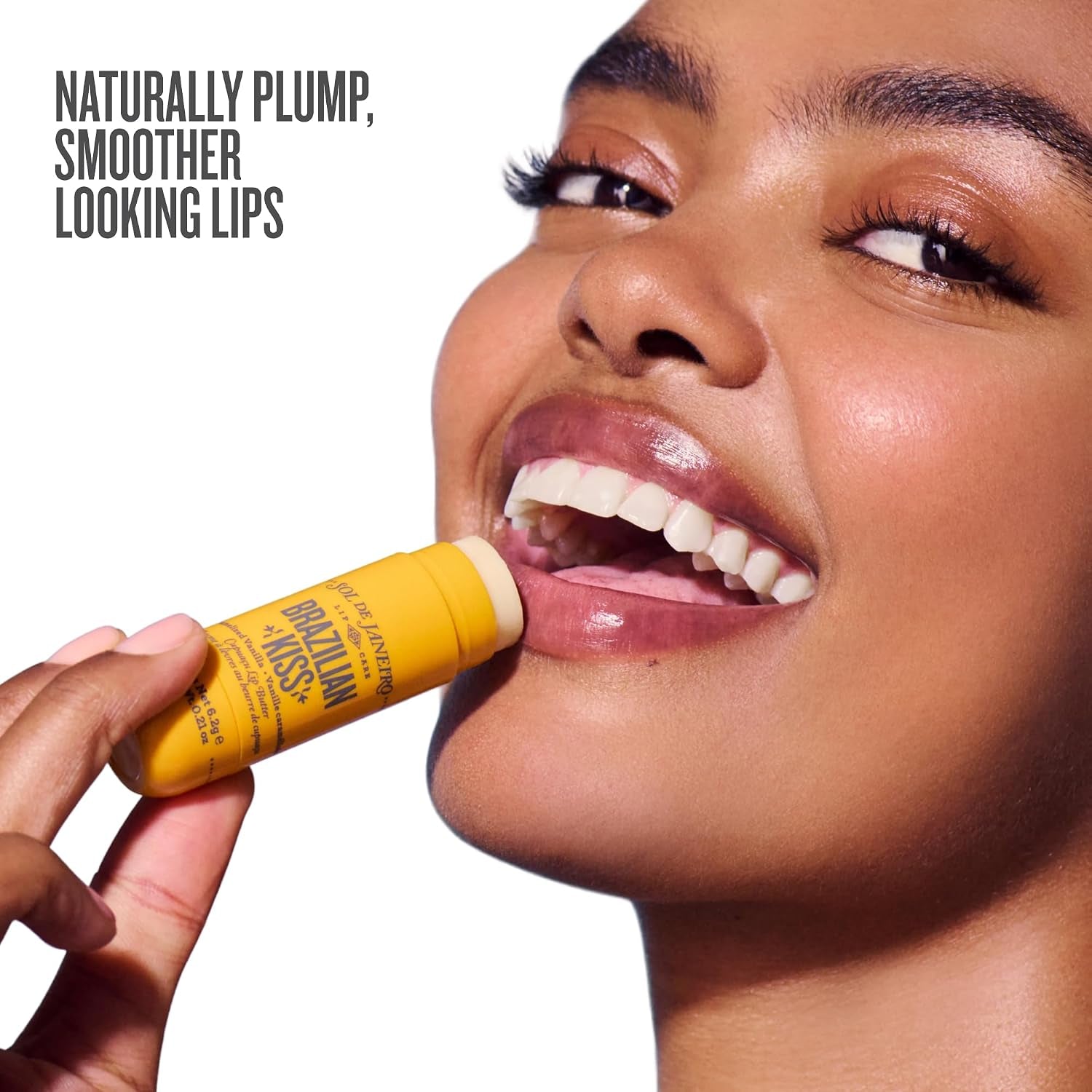 Sol De Janeiro Brazilian Kiss Hydrating Lip Butter Balm | Vanilla Lip Balm | Vegan Formula