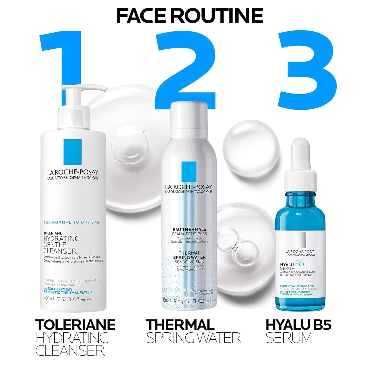 La Roche-Posay Thermal Spring Water, Face Mist Hydrating Spray with Antioxidants to Hydrate and Soothe Skin, Facial Spray