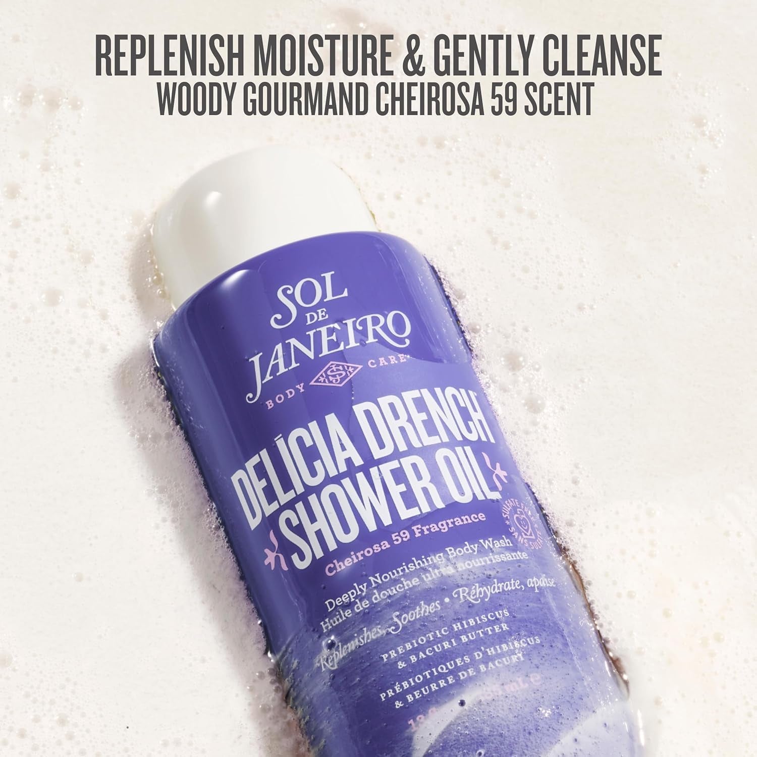 Sol De Janeiro Scent Your Shower Travel Size Quad - Benefit Packed Body Wash Discovery Set - Brazilian Play, Beija Flor, Bom Dia, Delicia Drench - 3 Fl Oz.