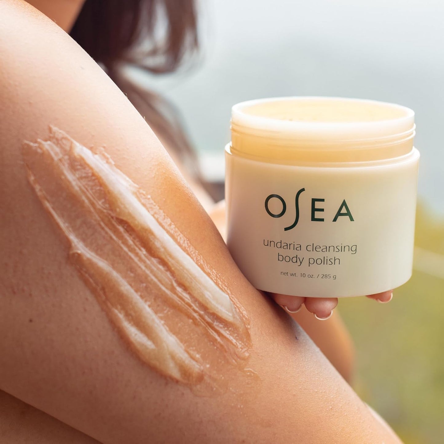 Undaria Cleansing Body Polish 10Oz - Spa-Worthy AHA Body Exfoliator with Pumice and Seaweed