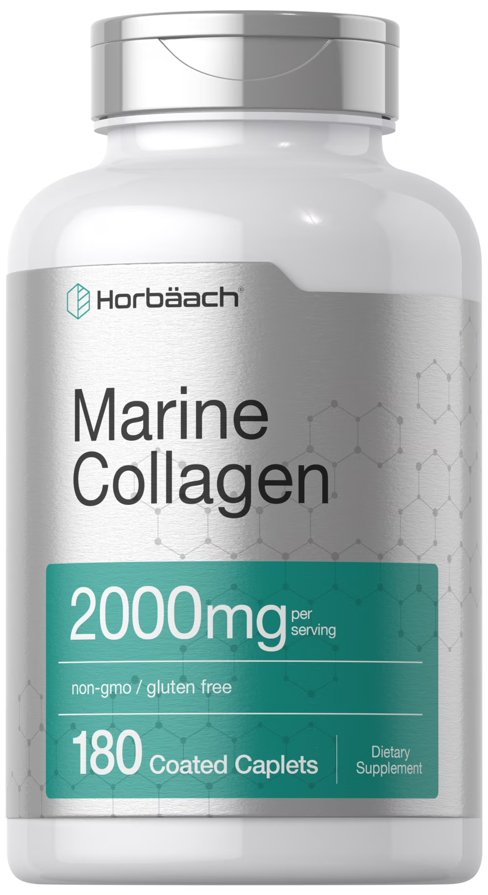 Marine Collagen Peptides 2000Mg | 180 Capsules | Gluten Free Supplement